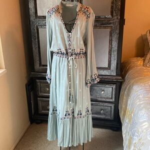 Soft Surroundings Boho Blue Dress